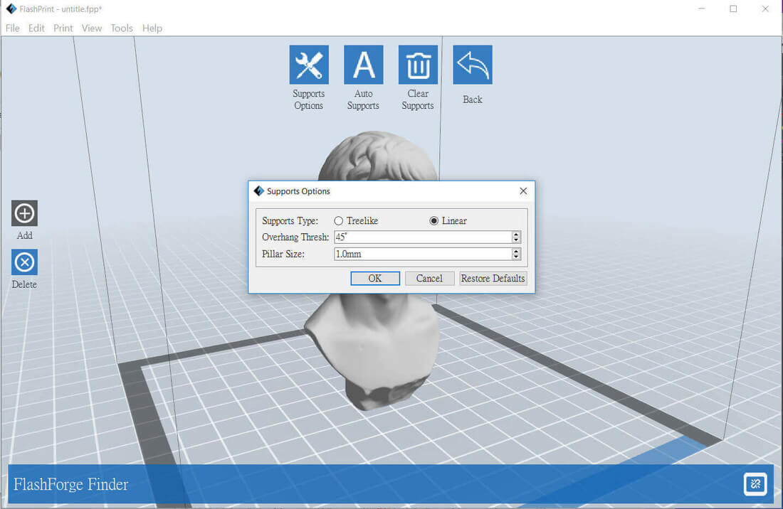 3D Slicing Software Flashforge Flashprint  