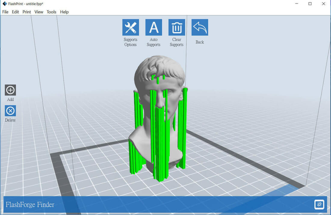 3D Slicing Software Flashprint linear support