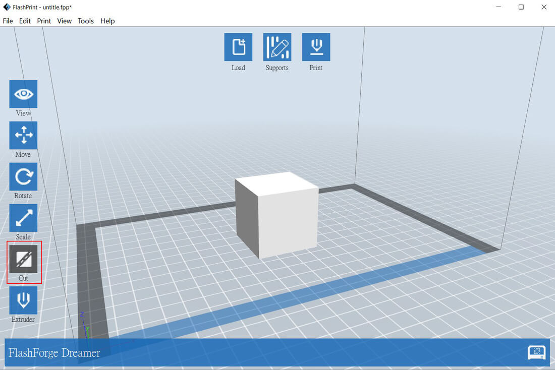 3D Slicing 軟件中的模型切割功能 -Flashprint  